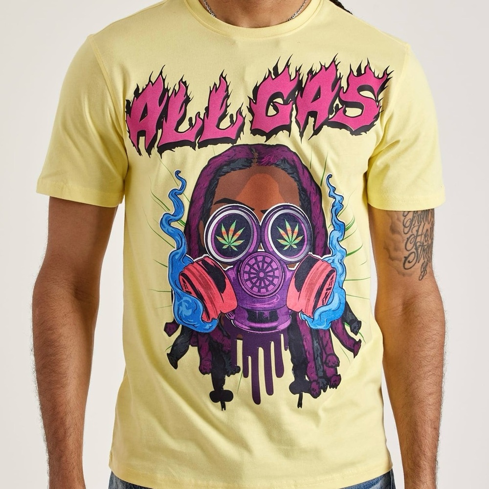 Men’s Central Mills Wedding Cake All Gas T-Shirt - Size 2XL